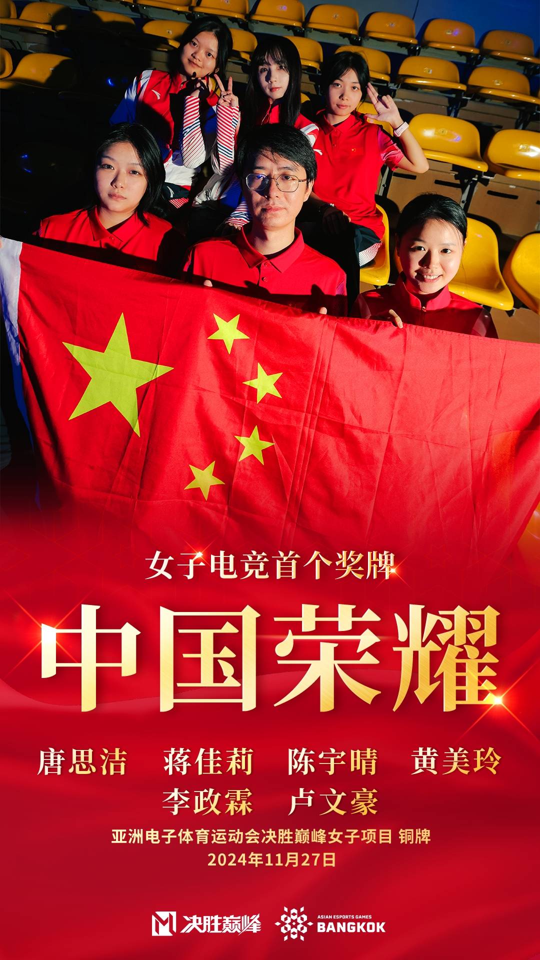 包含亚洲地区球员斩获胜利，士气高昂的词条